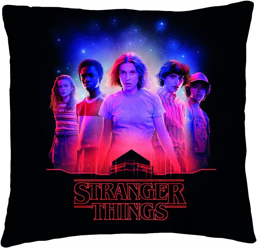 Stranger Things Square Cushion Officially Licensed | Reversible 2 Sided ...