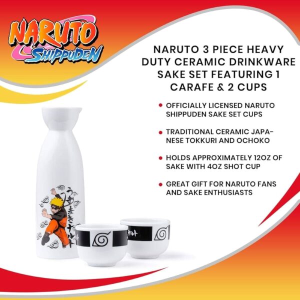 Naruto Shippuden ceramic sake 3 piece set information