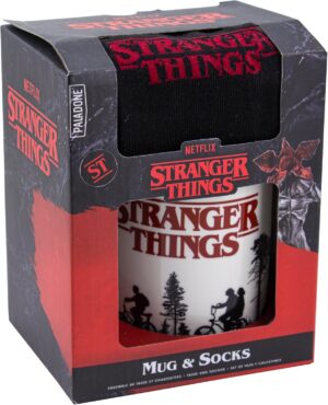 Stranger Things Logo Mug and Sock Set
