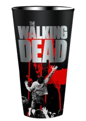 The Walking Dead FU Walking metallic pint glass