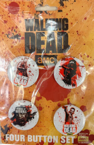The Walking Dead Four button badge set