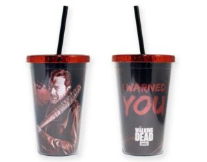 The Walking Dead Zombies 16oz carnival cup with straw by just funky