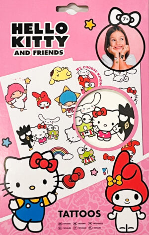 Hello KItty and Friends temporary tattoo - 2 sheets