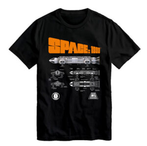 Space 1999 Adult black t-shirt