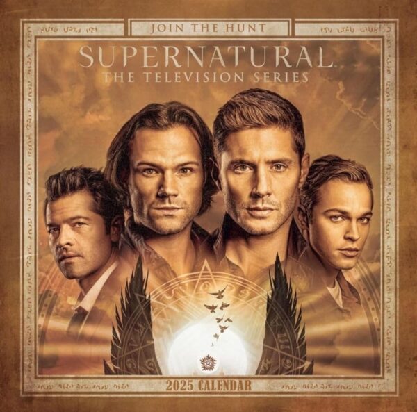 Supernatural The Television Series 2025 square wall calendar