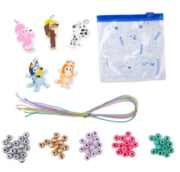 Bluey Make your own jewllery set contents with pouch