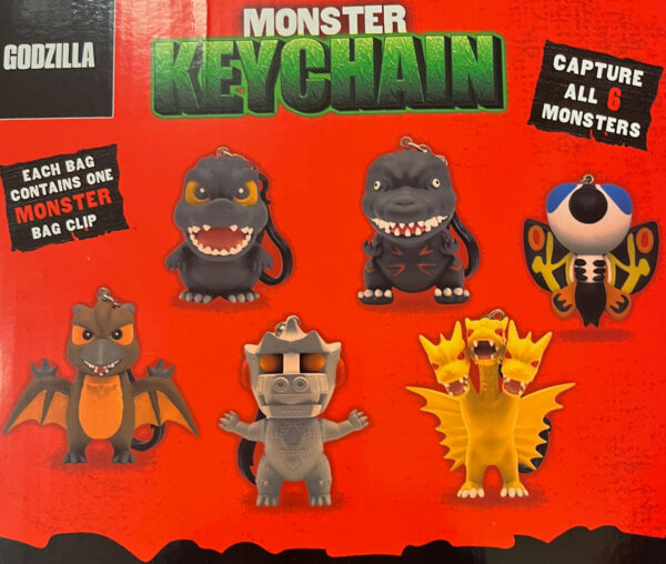 Godzilla Monster mystery keychain bag clips