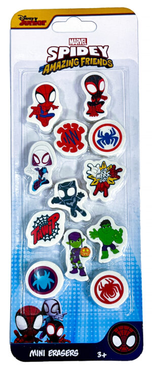 Disney Juniors Marvel Spidey and his Amazing Friends Mini Eraser Set