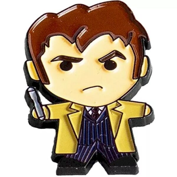 Doctor Who The 10th Doctor chibi pin badge