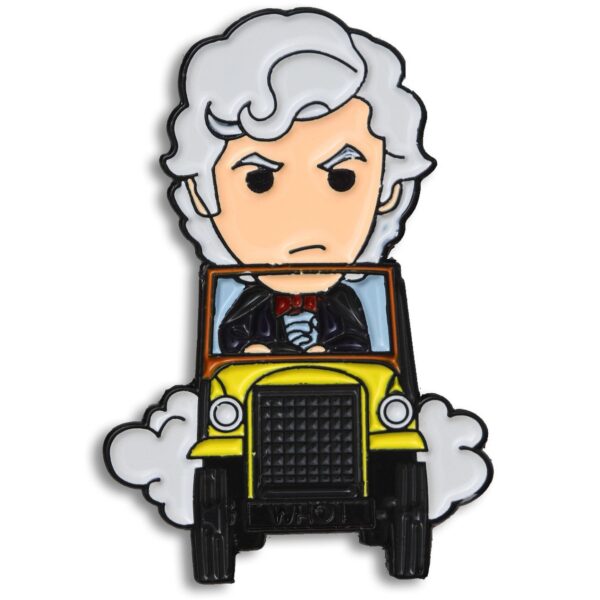 Doctor Who The 3rd Doctor with Bessie car chibi pin badge