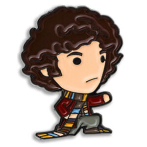 Doctor Who The 4th Doctor with scarf chibi pin badge