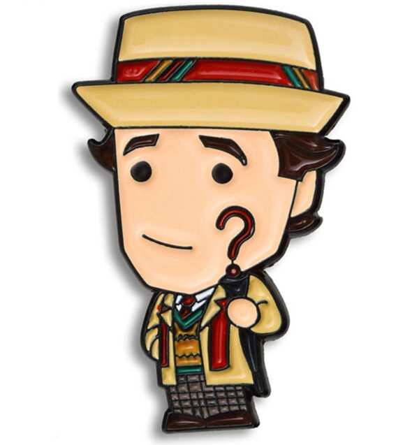 Doctor Who The 7th Doctor with umbrella chibi pin badge