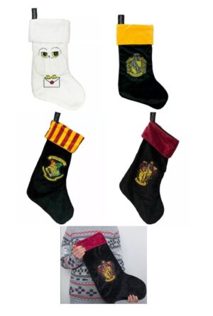 Official Harry Potter Luxury House Crest and Hedwig Christmas Stockings