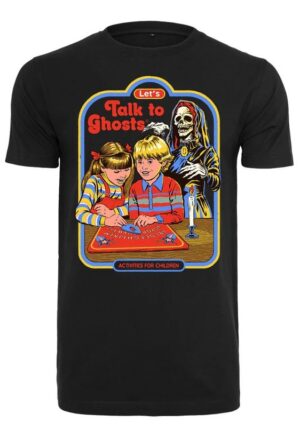 Steven Rhodes Lets Talk to Ghosts activities for children black t-shirts