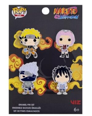 Funko POP Pin Naruto Shippuden Enamel 4 Pin Set