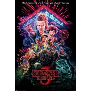 Stranger Things The Summer of 85 3D framed poster