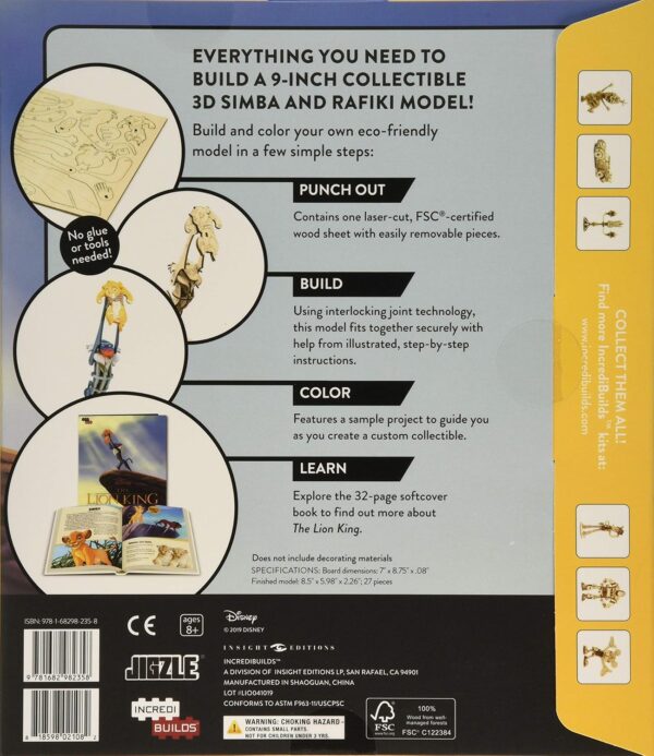 Disney The Lion King Collectable Wood Art Instructions