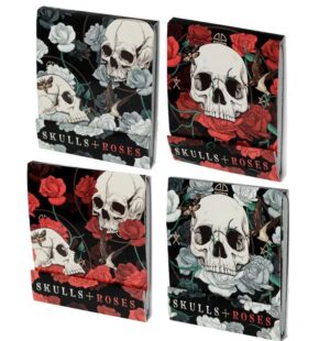 Skull and Roses Matchbook Mini Nail Files - 4 designs