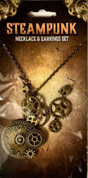 Steampunk Jewellery set retail packaging